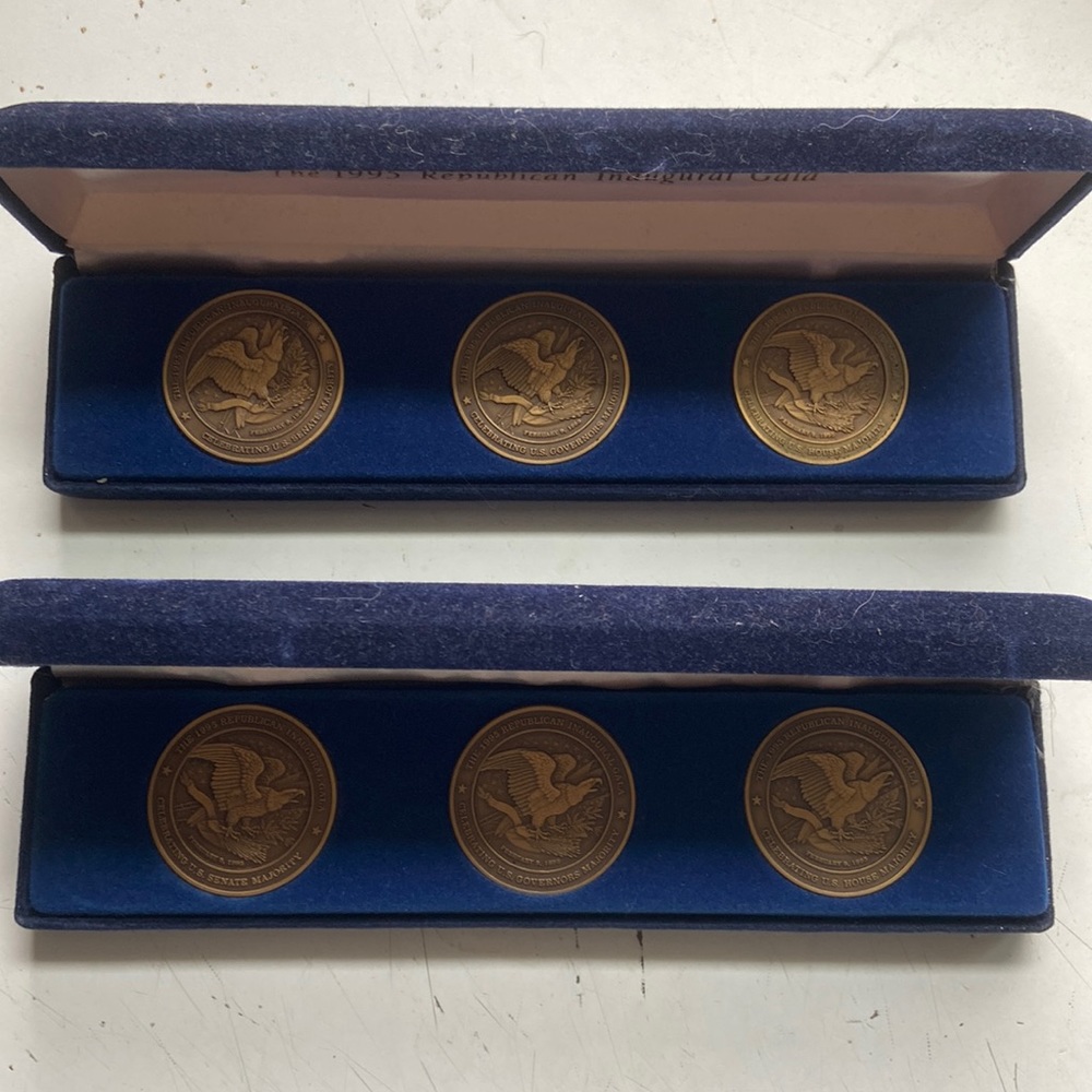 Coins-1995 Republican Inaugural Gala Commemorative Coins